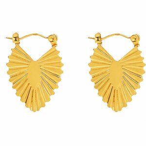 3For$20 Vintage Sculpted U Earring Stainless Steel Earring